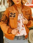 Rodeo Cowgirl Suede Bomber Jacket