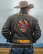 Rodeo Vegas 2025 PFR Olive Leather Jacket