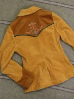 Rodeo Cowgirl Brown Corduroy Blazer Jacket