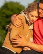 Samara Weaving Eenie Meanie Brown Cotton Jacket