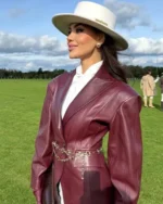 Moscow Polo Club Olesya Rytsareva Leather Blazer