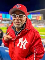 Spike Lee NY Yankees Red Hooded Bomber Jacket - Image 3