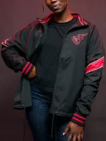 Stranger Things x Indiana Fever Black Bomber Jacket