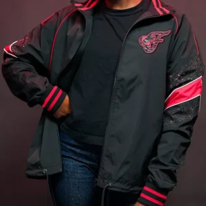 Stranger Things x Indiana Fever Black Bomber Jacket