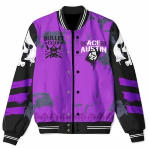 TNA Wrestler Ace Austin Inevitable Club Varsity Jacket Men’s Wrestling Coat