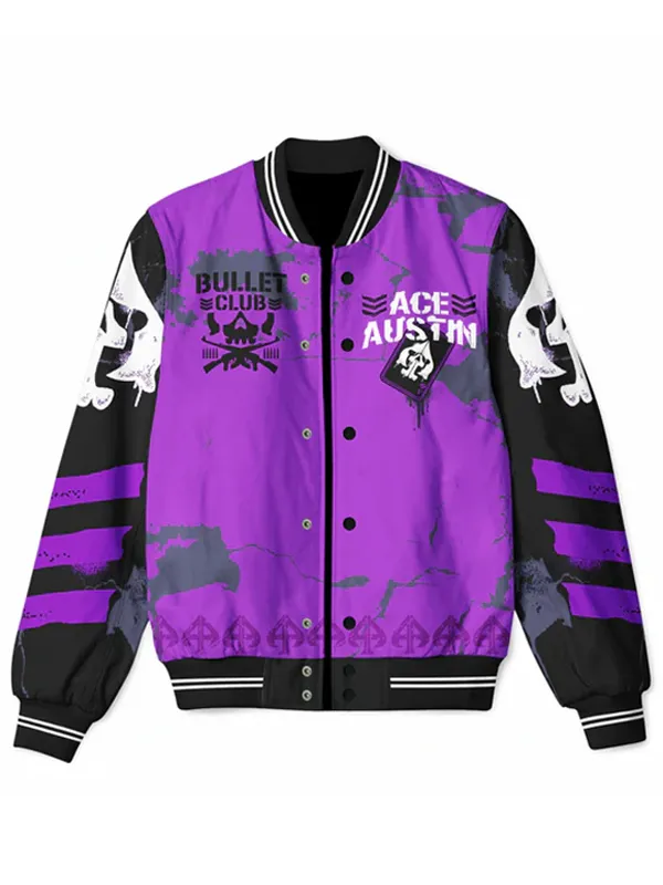 TNA Wrestler Ace Austin Inevitable Club Varsity Jacket Men’s Wrestling Coat