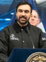 Zohran Mamdani New York Mayor Black Jacket