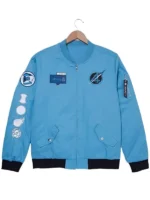 The Fantastic Four First Steps Blue Flight Jacket