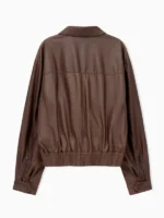 Charlie Puth Super Bowl LX Brown Leather Jacket