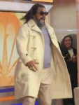 Jason Momoa Today Show White Wool Coat