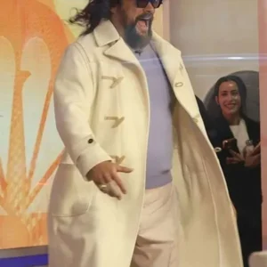 Jason Momoa Today Show White Wool Coat