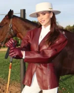 Moscow Polo Club Olesya Rytsareva Leather Blazer