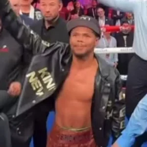 WBC World Title Winner Shakur Stevenson Black Leather Jacket