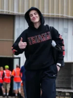 Indiana Fever Stranger Things Black Parallel Hoodie - Image 2