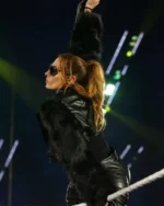 WWE Monday Night Raw Becky Lynch Leather Fur Jacket