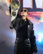 WWE Monday Night Raw Becky Lynch Leather Fur Jacket