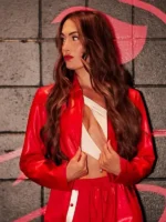 WWE Nikki Bella Fearless Red Leather Jacket