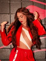 WWE Nikki Bella Fearless Red Leather Jacket