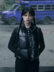 Wednesday S02 Jenna Ortega Black Puffer Vest
