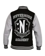 Wednesday Nevermore Academy College Jacket Women’s Varsity Coat