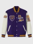 Wilfrid Laurier University Unisex Purple Varsity Jacket