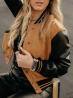 Women Rodeo Hattie Wool Jacket Brown
