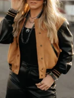 Women Rodeo Hattie Wool Jacket Brown - Image 2
