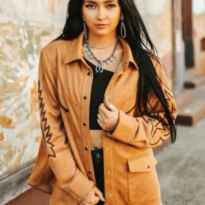 Rodeo Western Malakye Harris Brown Suede Jacket
