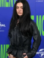 The Moment Charli XCX Black Leather Jacket