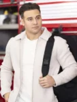 9-1-1 S09 Ryan Guzman White Wool Jacket