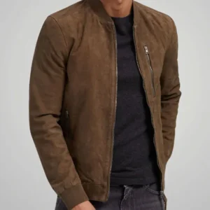 Berlin S02 Pedro Alonso Brown Suede Jacket