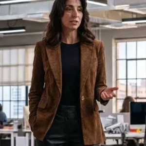 CIA TV Series Nikki Reynard Suede Blazer