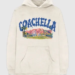 Coachella Music Festival Pastels Lineup Hoodie