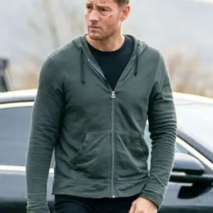 Justin Hartley Tracker Season 3 Hooded Jacket