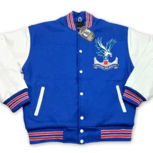 Crystal Palace F.C. Blue Wool Varsity Jacket