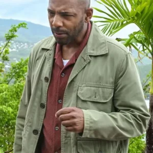 Death in Paradise Mervin Wilson Green Cotton Jacket