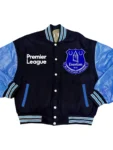 Premier League Team Everton F.C. Black Varsity Jacket