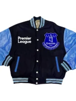 Premier League Team Everton F.C. Black Varsity Jacket
