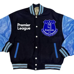 Premier League Team Everton F.C. Black Varsity Jacket