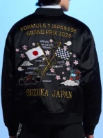 Formula 1 Japanese Grand Prix Suzuka Sakura Satin Jacket