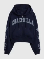 Gap × Coachella Cropped Zipper Hoodie