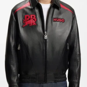 HUGO x Visa Cash App Racing Bulls Leather Jacket