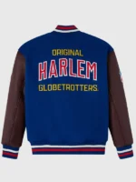Harlem Globetrotters 100th-Anniversary Blue Varsity Jacket