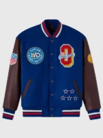 Harlem Globetrotters 100th-Anniversary Blue Varsity Jacket