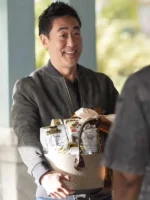 9-1-1 Kenneth Choi Suede Leather Jacket