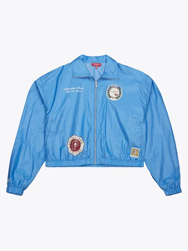 MLB Philadelphia Phillies Women Blue Jacket MLB Philadelphia Phillies Women Blue Jacket