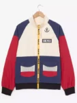 One Piece Jolly Roger Color Block Windbreaker Jacket
