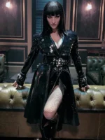 One Piece S02 Miss All Sunday Leather Coat