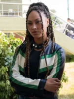 School Spirits S03 Rainbow Wedell Black Leather Jacket