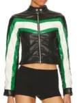 School Spirits S03 Rainbow Wedell Black Leather Jacket